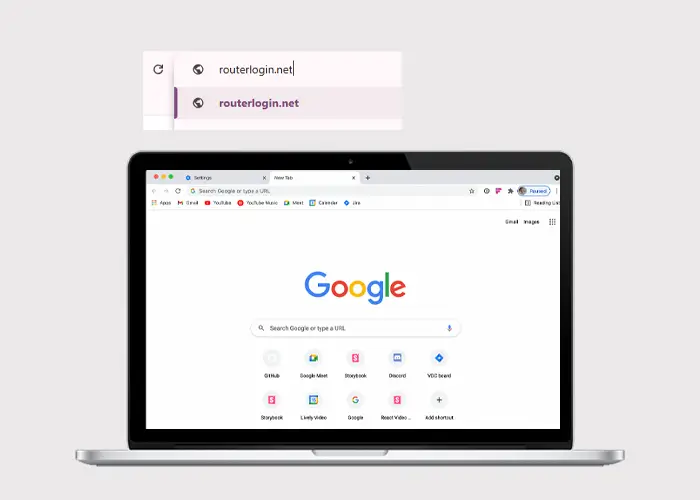 192.168.1.1 IP address in the URL